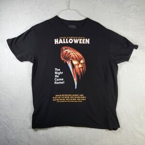 Halloween Movie T Shirt Michael Myers‎ John Carpenter Black 2XL Mens